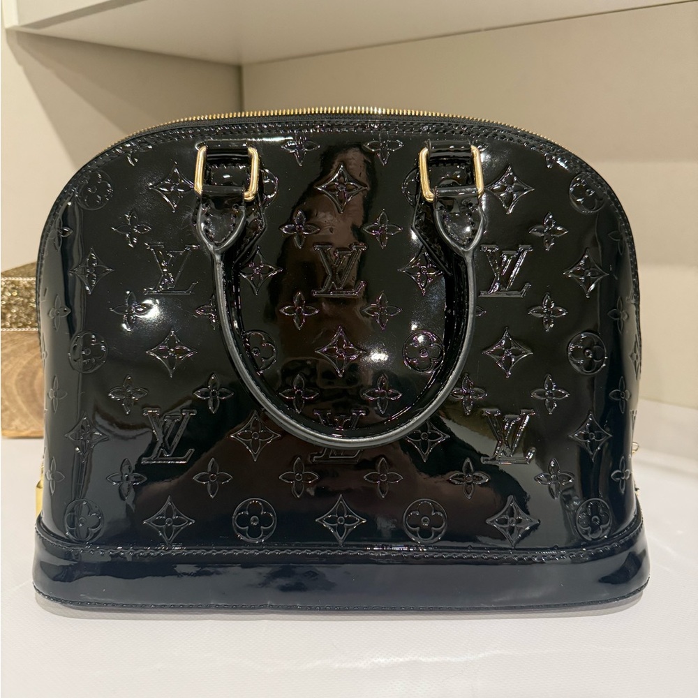 Black Patent  purse
